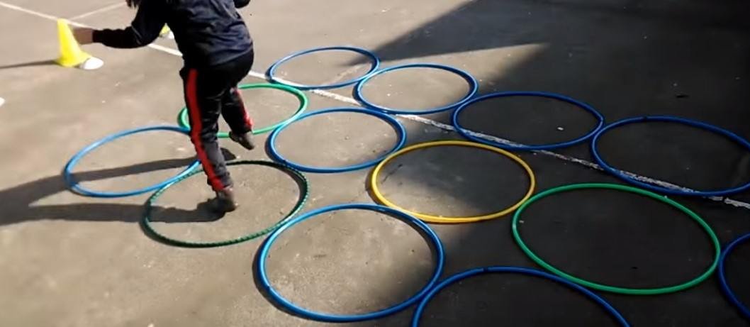 juegos con aros para niños